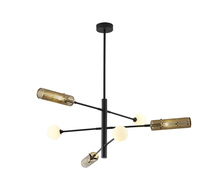  AV75C45G - Chandelier Black and Gold